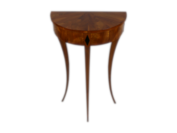 Biedermeier Demi Lune Console